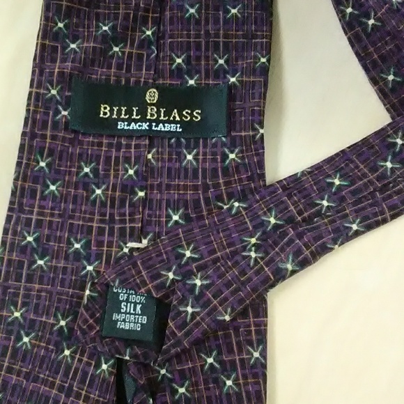 B1/G1, Bill Blass Black Label Silk Tie - Picture 2 of 4